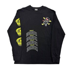 Icecream Pharrell Skater Mens Black Cup or Cone Graphic T Shirt Size Large